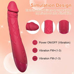 Waterproof G-Spot Vibrator – Realistic Silicone Dildo with 10 Intense Vibrations