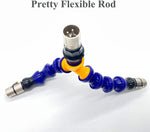 3XLR to Double Adapter with Flexible Rods for Dual Penetration Sex Machine