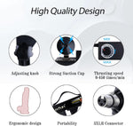 Thrusting Sex Machine with Realistic Dildo & 8 Accessories, 3XLR Connector