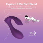 Clitoral & G-Spot Vibrator with 10 Vibration Modes, Remote Control for Couples.