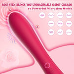 Upgraded Rose Clitoral & G-Spot Vibrator – 5 Licking Modes, 10 Intense Vibrations