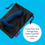 Rechargeable Silicone Prostate Massager – 20-Mode Waterproof Vibrating Anal Toy