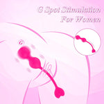 G-Spot Vibrator with 10 Vibration Modes & Remote, Waterproof Silicone, Rose