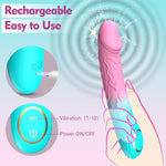 Realistic 8" Vibrator for Women – 10 Vibration Modes, G-Spot & Clitoral Stimulator