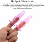 Finger Sleeve Vibrator Accessory – G-Spot & Anal Plug for Men, Women & Couples