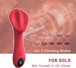 3-in-1 Vibrator Wand – Clitoral, Vaginal & Labia Stimulator with 9 Modes & LCD