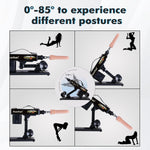 Thrusting Dildo Machine with Suction Cup Adapter & 7 Attachments, 3XLR Connector