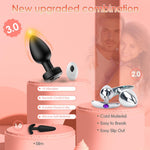 Dual Anal Plug Vibrator – Remote Control, 10 Modes, Prostate Massager for Men & Women