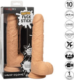 Squirting Vibrating Dildo with Suction Cup – Ivory, Realistic Design for Pleasure