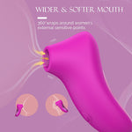 Rose Clitoral Suction Vibrator - 10 Modes, Quiet & Powerful Stimulator for Women