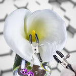 Adjustable Nipple Clamps with Metal Chain, Non-Piercing Nipple Rings for Couples