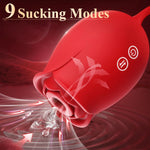 Upgraded Rose Vibrator – 9 Suction & 9 Thrusting Modes, G-Spot & Clitoral Stimulator