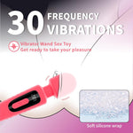 Rechargeable G-Spot & Clitoral Vibrator with 30 Modes – Powerful Wand Massager