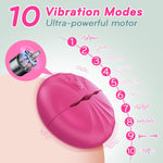 Rechargeable Vibrating Nipple Clamps – 10 Modes, Lightweight Silicone for Pleasure
