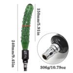 Cucumber Glass Dildo With Vac-U-Lock Adapter Crystal Butt Plug Fruit Anal Toys Glass Wand G-Spot Massager Adult Sex Toy For Sex Machine Auto Thrusting