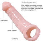 Extra Large Flesh Color Threaded Condoms Male Adult Lock Fine Sleeve 1 Pieces