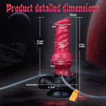 Squirting Dildo Inflatable Sex Toy, Fantasy Dog Wolf Dildo, Ejaculating Silicone Jetting Butt Plug Suction Cup Penis, Realistic Knot Monster Sex Toys for Men Women Beginners