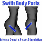 7.4 Inch Realistic Silicone Dildo, Body-Safe Material Huge Dildos For G Spot And Vaginal Stimulation With Strong Suction Cup, Anal Sex Toys For Women And Men(Blue)