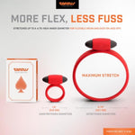 Super Soft Waterproof C-Ring with Removable Vibrating Bullet for Couples