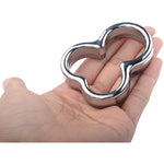 Men'S Cock Ring Metal Bondage Device Penis Set Lock Fine Ring Penis Ring Gay Trainer