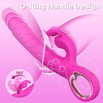 Thrusting Vibrator Adult Sex Toys - Realistic Dildos Vibrators For Women Sex Toy With 7 Thrusting And 7 Vibrating Modes, G Spot Clitoral Rabbit Vibrator Sex Toys For Women Couples