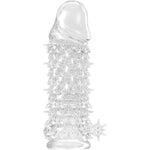 Penis Sleeve Cock Sleeve Male Sex Toy, Transparent Penis Extender Enlargerment Girth Enhancer For Men, Reusable Condom Penis Extension With Realistic Texture Scales, Penis Ring Adult Couples Sex Toys