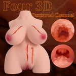 8.8Lb Vibrating Sex Doll With Voice, Male Masturbator Realistic Female Torso With Boobs Vagina Anal Big Ass, Pocket Pussy Adult Sex Toys For Men Gay, Built-In Spine