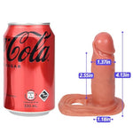 Liquid Silicone Penis Sleeve Cock Sleeve Penis Extender Penis Enlarger Penis Pump Enlargement Realistic Dildo Penis Ring to Enlarge Prolong Male Adult Sex Toys for Women Men and Couples (S)