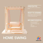 Summer Popsicle Stick Swing Craft Kit with 100+ Pre-Cut Pieces, DIY Building Activity