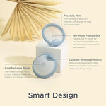 Menstrual Disc Duo, Reusable Period Disc for 12-Hour Protection