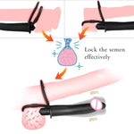 5In Silicone Strap On Penis Butt Plug, Double Penetration Dildo Vibrator With Cock Ring, Delay Ejaculation Anus Plug Massager Adult Erotic Anal Sex Toys For Male Man Women Couples