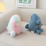 Shark Cat Plush Toy, Cute Fried Shrimp Shark Stuffed Animals Doll, Kawaii Shark Cat Plush Pillow Toy Birthday For Kids Boys Girls (12Inch, Tie Dye)