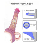 Horse Penis Sleeve Enlarger, Animal Cock Sleeve Extender Male Length Girth Extension Enhancer Delay Ejaculation Monster Sheath Adult Sex Toy For Men Couples