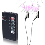 Electric Shock Nipple Clamps Bdsm Electric Clitoral Clit Clamp Non Piercing Nipple Clips Sex Toys Adjustable Current Level Vibrating Nipple Stimulator Bondage Accessories For Female Women Men Couples