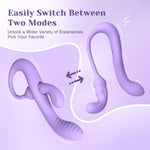 Vibrator Dildo For Women - 2 In 1 Switchable Rabbit Vibrators Double-Ended Dildos With Dual 10 Vibrating Modes For Clitoral Nipple G Spot Anal Stimulation, Sex Toys For Couples?Wizzy?