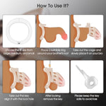 Male Chastity Device Cock Cage - Lightweight Vertical Invisible Lock Chastity Cage For Men With 4 Active Rings & 2 Keys Adult Sex Toys For Male Penis Exercise And Abstinence, Transparent