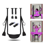 Sex Swing 2-In-1 Bdsm Door Sex Toys Sex Bondage Sex Restraint Sweater Adult Toys Couples Wildlife Extra Wide Plush Padded With Leather Materialhold Up To 300Lb Sex Furniture- Black