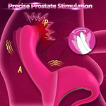 Diggle Motion Prostate Massager Anal Vibrator, Adult Prostate Vibrator Anal Plug Sex Toy With 10 Digging Modes &10 Vibrating Butt Plug For Male & Female Anal G-Spot Stimulator(Rose Red)