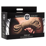 Tied Up Jute 25Ft Bondage Rope For Men, Women, & Couples. Ideal For Leg & Arm Binding Bondage Rope Made With 100% Jute, 1 Piece 25Ft, Brown.