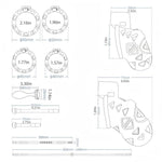 Male Chastity Device Cock Cage With Catheter And Concealed Locks Sex Toys Chasity Cages With 4 Different Size Rings Skeletonized Bondage Gear With Belt For Men (Wear Cage,S)