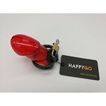 Male Chastity Device Hypoallergenic Plastic Cock Cage Penis Ring Virginity Lock Chastity Belt Adult Game Sex Toy (Red)