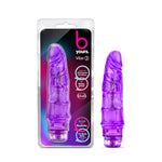 Blush B Yours Vibe #3 Dildo 7.75" - Realistic Vibrating Cock, Flexishaft - Multi-Speed Twist Dial, Waterproof, Lifelike Texture Adult Penis Sex Toy For Women, Men & Couples - (Purple)