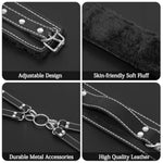 Sex Toys Bdsm Bondage Restraints - 4 Pcs Restraints Bdsm Kit With Handcuffs Ankle Cuffs Thigh Cuffs Cross Strap,Sex Things For Couples Kinky Adult Toys For Couples Sex Games