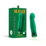 Blush Adult Sex Toys - Oh My Gem Enchanting Silicone 5.5" G-Spot Vibrator With Warming Function - Clit, Nipple, Vaginal Stimulator - 10 Rumbly Modes - Waterproof Massager For Women & Couple - Emerald