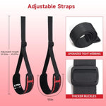 Sex Toys Bondage Bdsm Kit, Thigh Sling Adjustable Sex Straps, Sex Bondage Legs Restraints, Bed Restraints Set With Thigh Restraints, Bondage Rope,Sex Blindfold, Sex Whip, Penis Ring (Red)