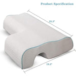 Arched Cuddle Pillow,Couples Pillow With Slow Rebound And Breathable Memory Foam,Couple Cuddle Sleep For Anti Pressure Hand (Left)