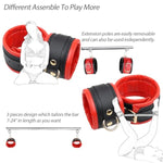 3In1Rose Sex Toys Dildo Vibrator With 10 Tongue Licking & 5Thrusting G Spot Vibrators+Bdsm Bondage Restraints With Handcuffs Ankle Cuffs