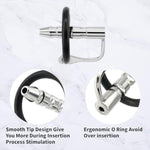 Urethra Sound 304 Stainless Steel Hollow Penis Plug Sex Toys - Catheters & Sounds Adult Sex Toys Male Urethral Dilator Urethra Sounding Stimulation For Men Comes With An Adjustable Cock Ring(0.26Inch)
