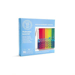 Traditional Potholder Weaving Kit with Sturdy Metal Loom and Cotton Loops in Rainbow Colors