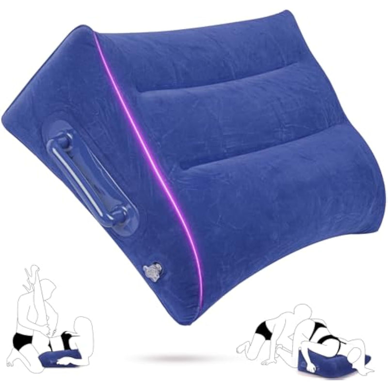 Sex Pillow Couples Sex Toys - Sex Chair With Handles, Sex Furniture For Bedroom Support Up To 300 Lbs, Inflatable Sex Wedge Sofa Adult Sex Toys, Sex Position Cushion For Couple Sex Things